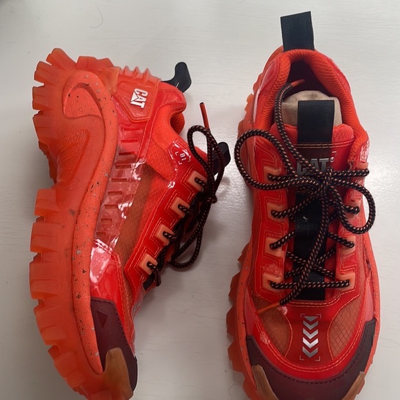 Caterpillar Intruder XL Orange Supercharged Chunky Y2k Sneakers - Picture 14 of 14